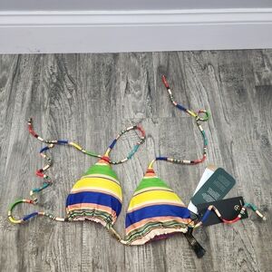 Vix Striped Triangle Top